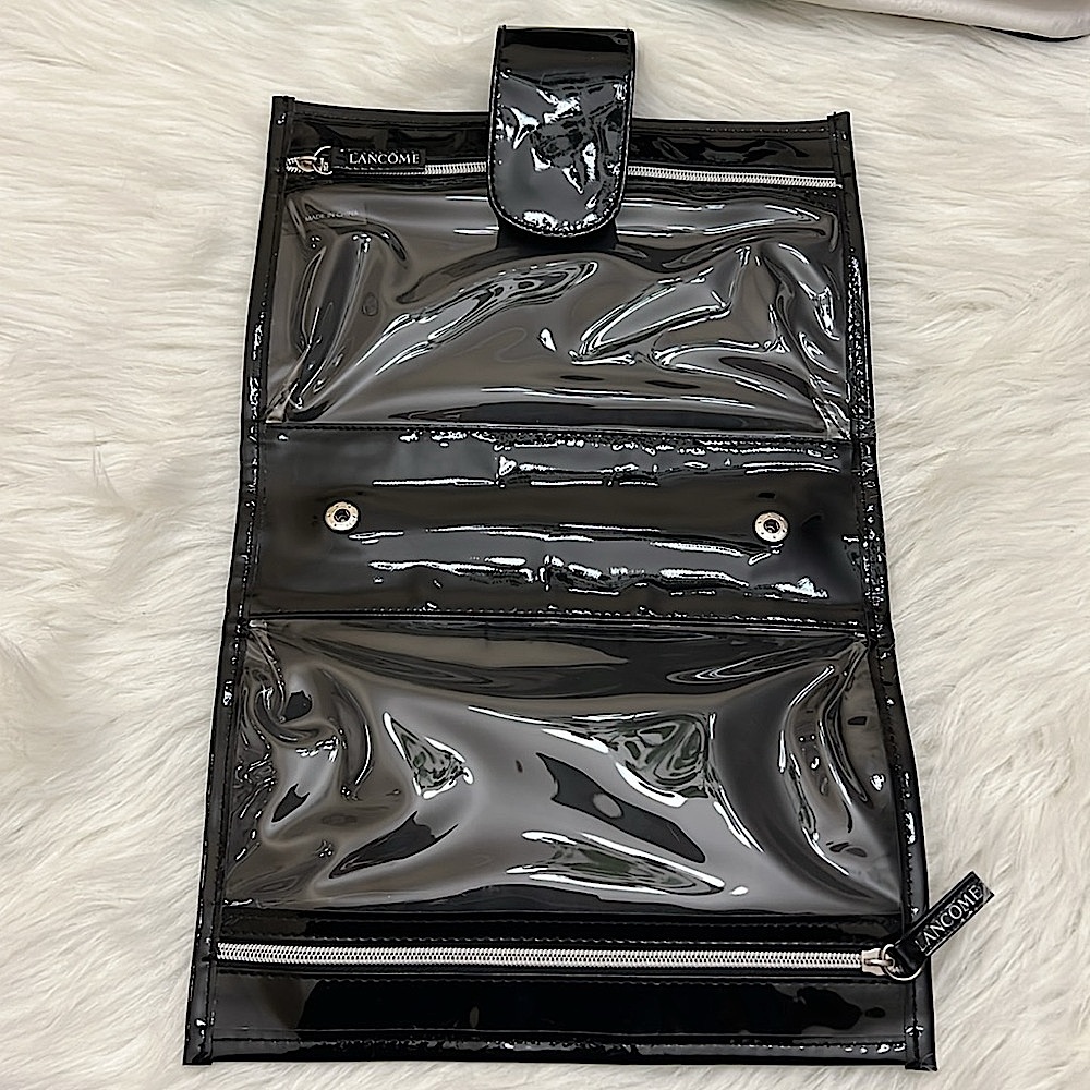 LANCÔME - BLACK WHITE PARIS PATENT COSMETIC POUCH - Picture 10 of 16